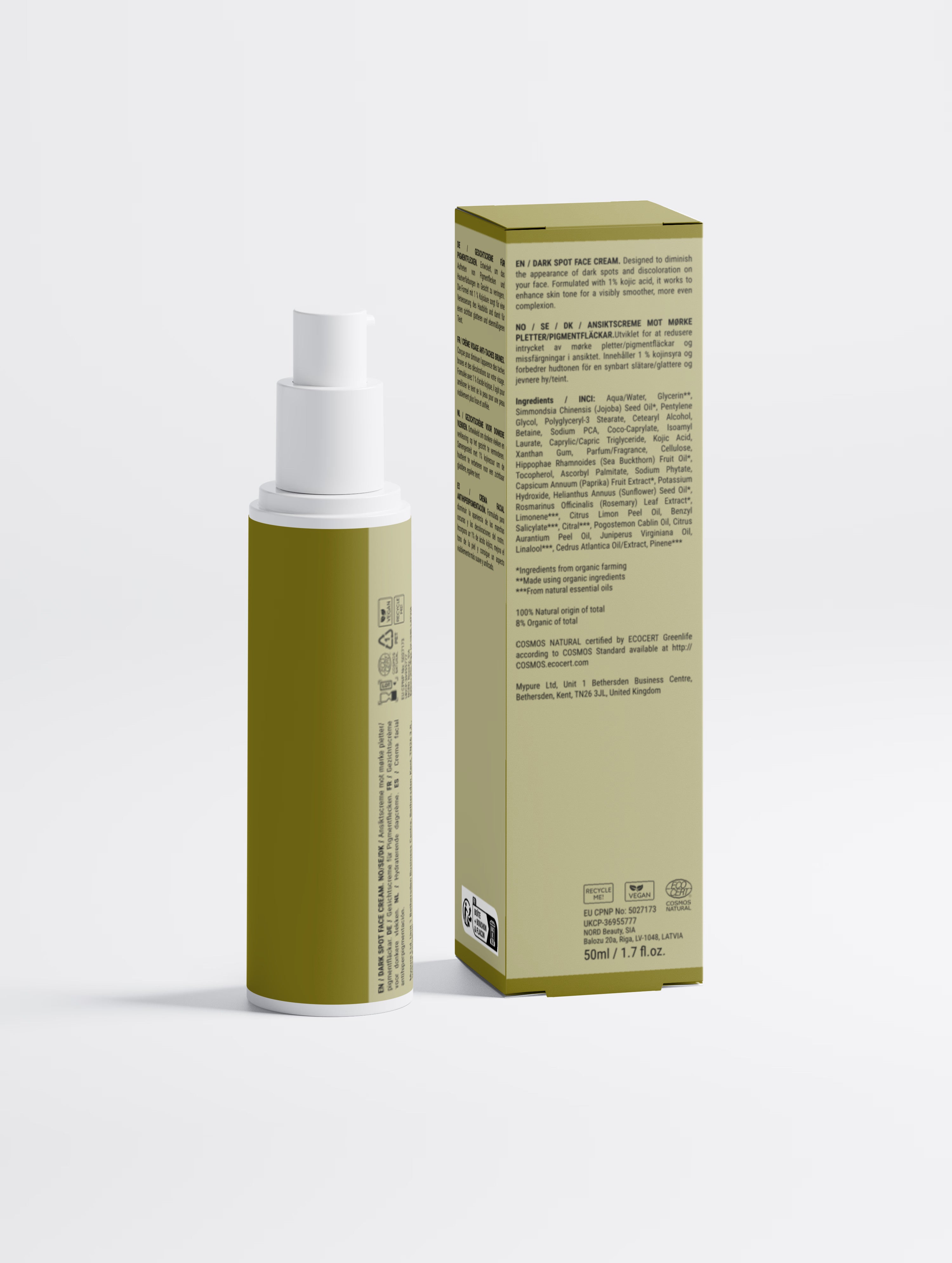 Dark Spot Face Cream with Kojic Acid